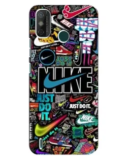 Чехол для TECNO Spark GO (2021) с картинкой «Яркий коллаж Nike»