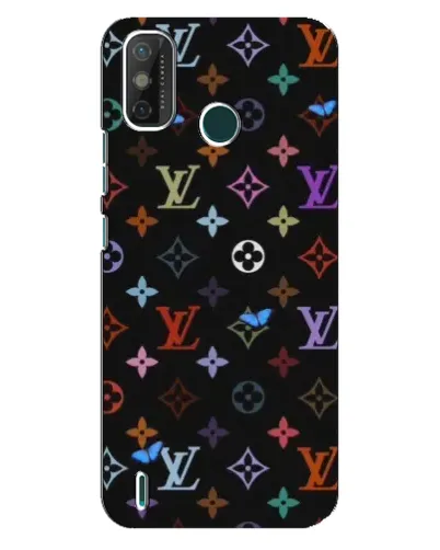 Чехол для TECNO Spark GO (2021) с картинкой «Цветная монограмма LV»