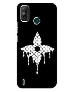 Чехол для TECNO Spark GO (2021) с картинкой «Цветочная монограмма»