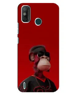 Чехол для TECNO Spark GO (2021) с картинкой «Bored Ape в красном» Чехол для TECNO Spark GO (2021) с картинкой «Bored Ape в красном»