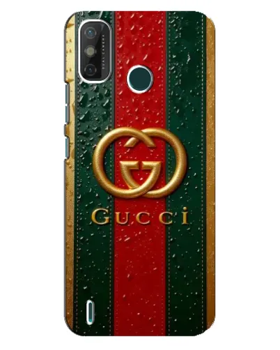 Чехол для TECNO Spark GO (2021) с картинкой «Gucci — фирменная полоса и золото» Чехол для TECNO Spark GO (2021) с картинкой «Gucci — фирменная полоса и золото»