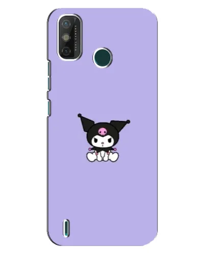 Чехол для TECNO Spark GO (2021) с картинкой «Kuromi — фиолетовый минимализм»