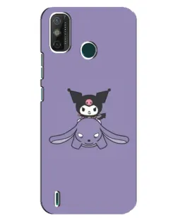 Чехол для TECNO Spark GO (2021) с картинкой «Kuromi на лиловом фоне»