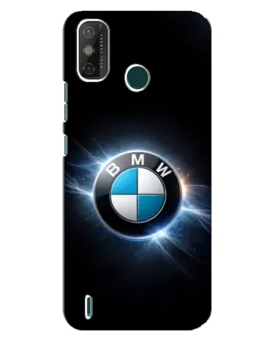 Чехол для TECNO Spark GO (2021) с картинкой «BMW — неоновое сияние»