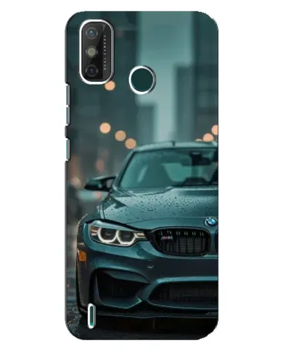 Чохол для TECNO Spark GO (2021) з картинкою «BMW у вогнях міста»