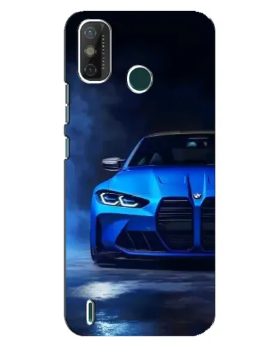 Чохол для TECNO Spark GO (2021) з картинкою «Блакитна BMW M4»