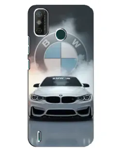 Чехол для TECNO Spark GO (2021) с картинкой «BMW в белом дыму»