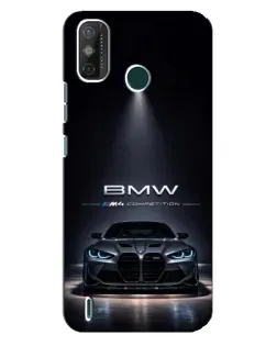 Чехол для TECNO Spark GO (2021) с картинкой «BMW сквозь ночной город»
