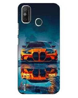 Чехол для TECNO Spark GO (2021) с картинкой «BMW — золотая эмблема»