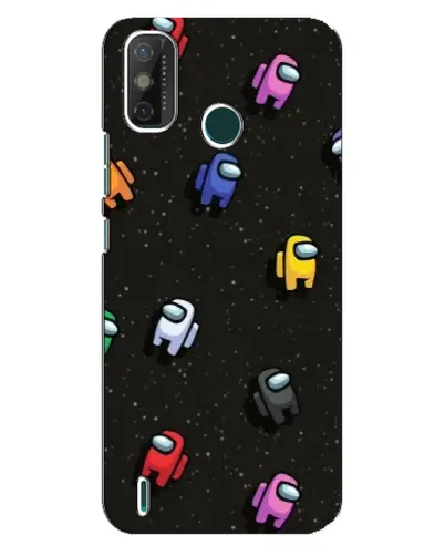 Чехол для TECNO Spark GO (2021) с картинкой «Космический паттерн Among Us»