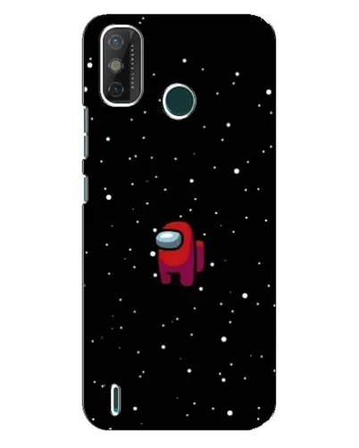 Чехол для TECNO Spark GO (2021) с картинкой «Красный Among Us»