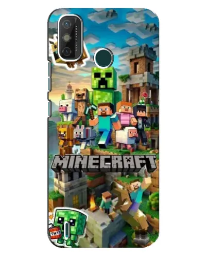 Чехол для TECNO Spark GO (2021) с картинкой «Замок Minecraft» Чехол для TECNO Spark GO (2021) с картинкой «Замок Minecraft»