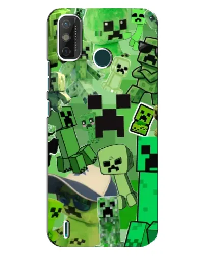 Чехол для TECNO Spark GO (2021) с картинкой «Криперы Minecraft» Чехол для TECNO Spark GO (2021) с картинкой «Криперы Minecraft»