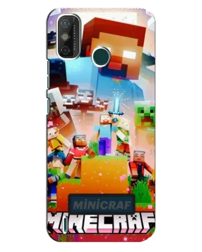 Чехол для TECNO Spark GO (2021) с картинкой «Minecraft герои игры» Чехол для TECNO Spark GO (2021) с картинкой «Minecraft герои игры»