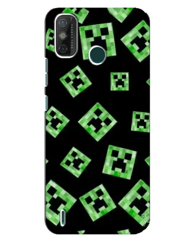 Чехол для TECNO Spark GO (2021) с картинкой «Паттерн с криперами» Чехол для TECNO Spark GO (2021) с картинкой «Паттерн с криперами»