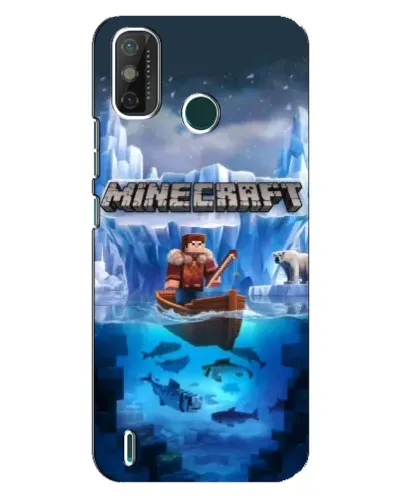 Чехол для TECNO Spark GO (2021) с картинкой «Minecraft ледяной мир» Чехол для TECNO Spark GO (2021) с картинкой «Minecraft ледяной мир»