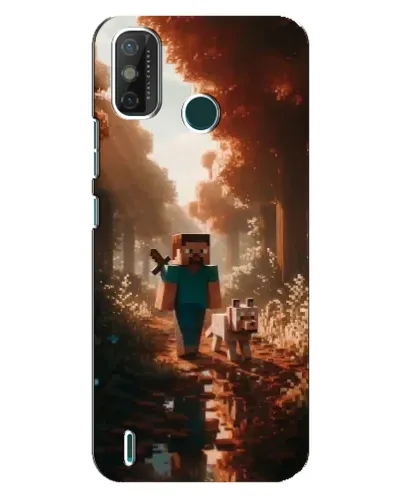 Чехол для TECNO Spark GO (2021) с картинкой «Стив в лесу» Чехол для TECNO Spark GO (2021) с картинкой «Стив в лесу»