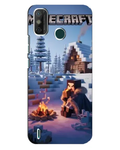 Чехол для TECNO Spark GO (2021) с картинкой «Зимний Minecraft» Чехол для TECNO Spark GO (2021) с картинкой «Зимний Minecraft»
