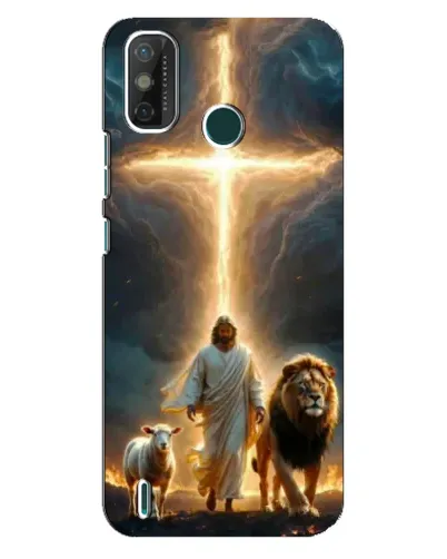 Чехол для TECNO Spark GO (2021) с картинкой «Лев Иуды и Свет» Чехол для TECNO Spark GO (2021) с картинкой «Лев Иуды и Свет»