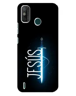 Чехол для TECNO Spark GO (2021) с картинкой «Меч Духа Jesus»