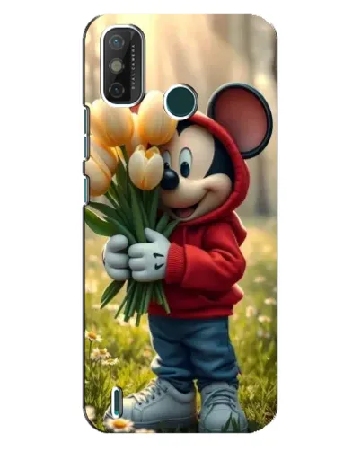 Чехол для TECNO Spark GO (2021) с картинкой «Микки с тюльпанами» Чехол для TECNO Spark GO (2021) с картинкой «Микки с тюльпанами»