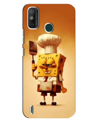 Чохол для TECNO Spark GO (2021) з картинкою «Губка Боб кухар»
