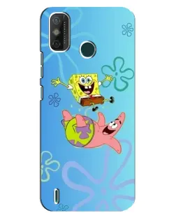 Чехол для TECNO Spark GO (2021) с картинкой «Спанч Боб и Патрик»
