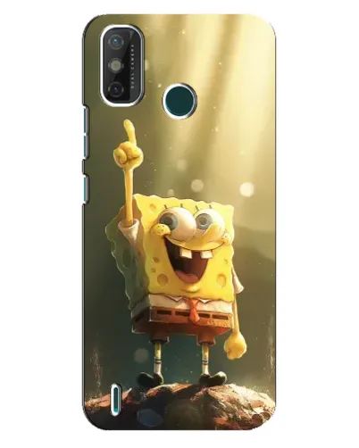 Чохол для TECNO Spark GO (2021) з картинкою «Сяючий Спанч Боб»