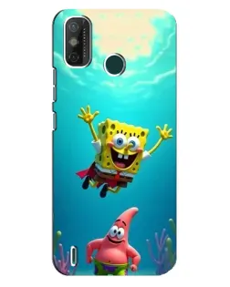 Чехол для TECNO Spark GO (2021) с картинкой «Спанч Боб под водой»
