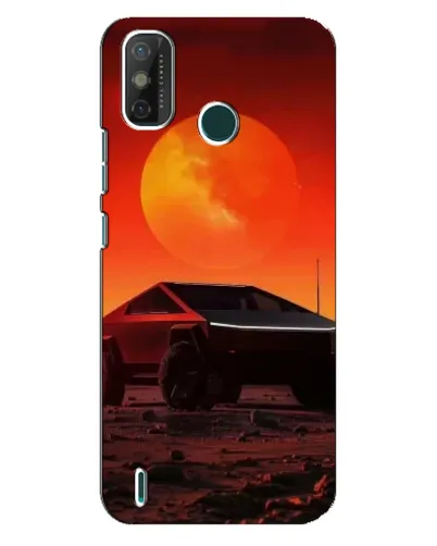 Чехол для TECNO Spark GO (2021) с картинкой «Cybertruck на Марсе»