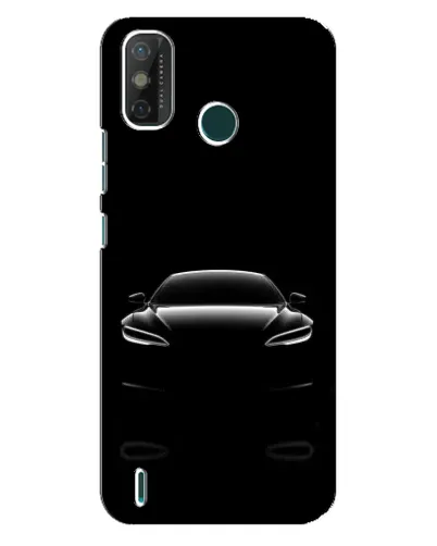 Чехол для TECNO Spark GO (2021) с картинкой «Силуэт Tesla Night»