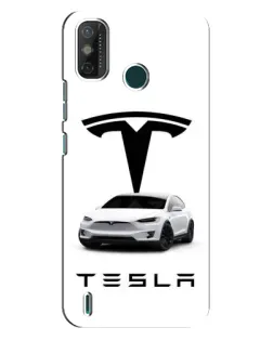Чехол для TECNO Spark GO (2021) с картинкой «Tesla White Style» Чехол для TECNO Spark GO (2021) с картинкой «Tesla White Style»