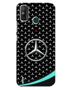 Чехол для TECNO Spark GO (2021) с картинкой «Mercedes — бирюзовый акцент»