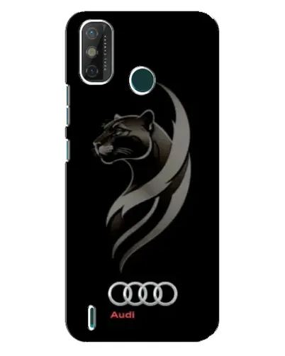 Чехол для TECNO Spark GO (2021) с картинкой «Графика — пантера и Audi»