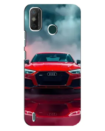 Чехол для TECNO Spark GO (2021) с картинкой «Audi RS — красный стиль»