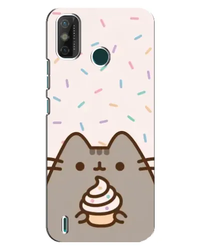 Чохол для TECNO Spark GO (2021) з картинкою «Пушин з кексом» Чохол для TECNO Spark GO (2021) з картинкою «Пушин з кексом»