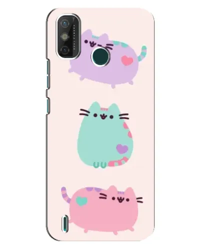 Чохол для TECNO Spark GO (2021) з картинкою «Pusheen тріо» Чохол для TECNO Spark GO (2021) з картинкою «Pusheen тріо»
