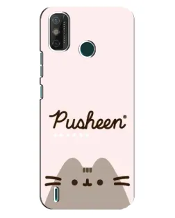 Чохол для TECNO Spark GO (2021) з картинкою «Pusheen логотип»