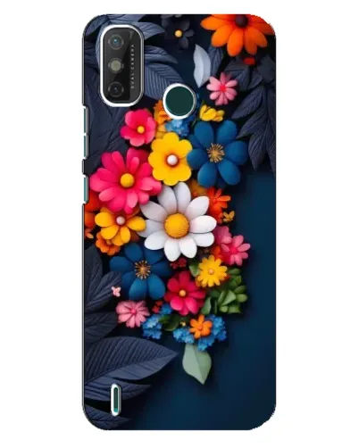 Чехол для TECNO Spark GO (2021) с картинкой «Цветочная феерия»