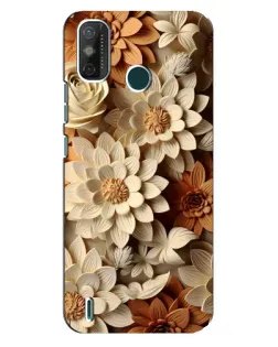 Чехол для TECNO Spark GO (2021) с картинкой «Бежевый флористический декор» Чехол для TECNO Spark GO (2021) с картинкой «Бежевый флористический декор»