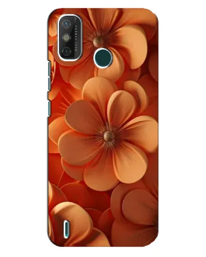 Чехол для TECNO Spark GO (2021) с картинкой «Оранжевый макро цветок»
