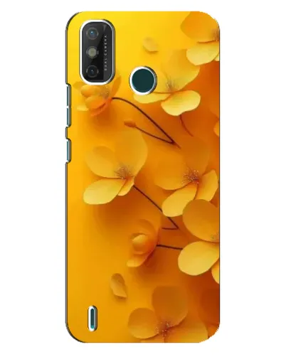 Чехол для TECNO Spark GO (2021) с картинкой «Золотые лепестки»