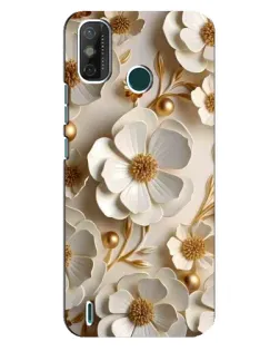 Чехол для TECNO Spark GO (2021) с картинкой «Белие бумажние цвети» Чехол для TECNO Spark GO (2021) с картинкой «Белие бумажние цвети»