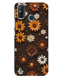Чехол для TECNO Spark GO (2021) с картинкой «Узор из маленьких подсолнухов» Чехол для TECNO Spark GO (2021) с картинкой «Узор из маленьких подсолнухов»