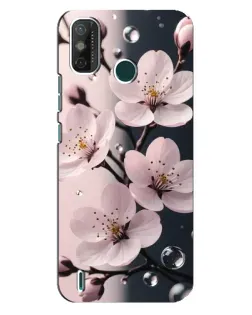 Чехол для TECNO Spark GO (2021) с картинкой «Нежная сакура и капли» Чехол для TECNO Spark GO (2021) с картинкой «Нежная сакура и капли»