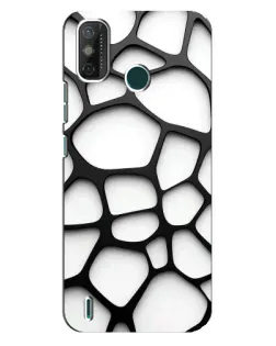 Чехол для TECNO Spark GO (2021) с картинкой «Белая объемная сетка» Чехол для TECNO Spark GO (2021) с картинкой «Белая объемная сетка»
