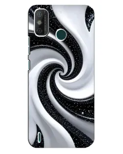 Чехол для TECNO Spark GO (2021) с картинкой «Черно-белая спираль» Чехол для TECNO Spark GO (2021) с картинкой «Черно-белая спираль»
