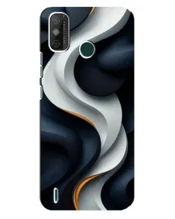 Чехол для TECNO Spark GO (2021) с картинкой «Объемные черно-белые ленты» Чехол для TECNO Spark GO (2021) с картинкой «Объемные черно-белые ленты»