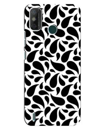 Чехол для TECNO Spark GO (2021) с картинкой «Контрастные черные капли»