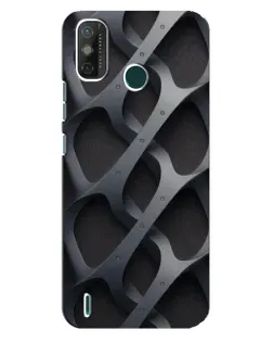 Чехол для TECNO Spark GO (2021) с картинкой «Объемное серое плетение»